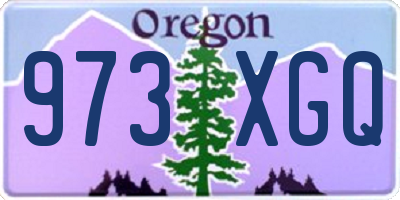 OR license plate 973XGQ