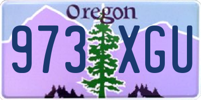 OR license plate 973XGU