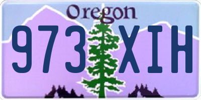 OR license plate 973XIH