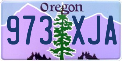 OR license plate 973XJA