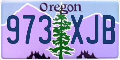 OR license plate 973XJB