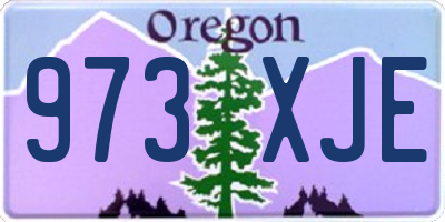 OR license plate 973XJE