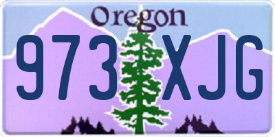 OR license plate 973XJG