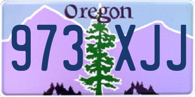 OR license plate 973XJJ