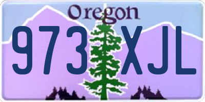 OR license plate 973XJL