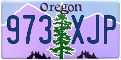 OR license plate 973XJP