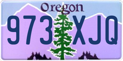 OR license plate 973XJQ