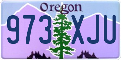 OR license plate 973XJU