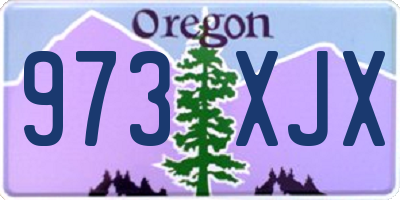 OR license plate 973XJX