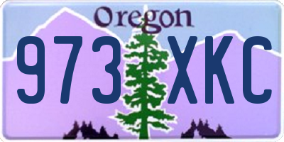 OR license plate 973XKC