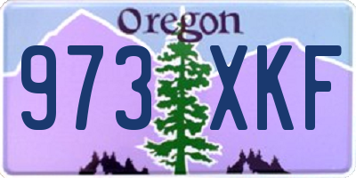 OR license plate 973XKF