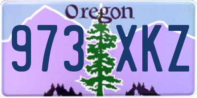 OR license plate 973XKZ