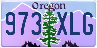 OR license plate 973XLG