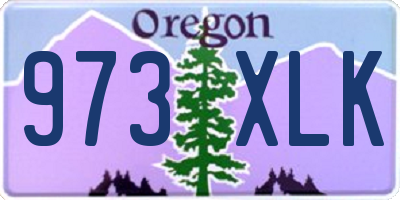 OR license plate 973XLK