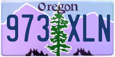 OR license plate 973XLN