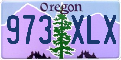 OR license plate 973XLX