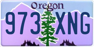OR license plate 973XNG