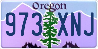 OR license plate 973XNJ