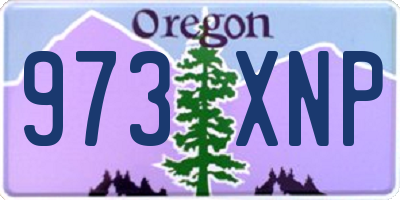 OR license plate 973XNP