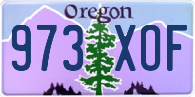 OR license plate 973XOF
