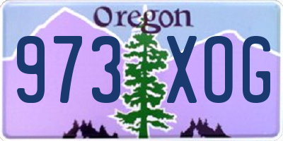OR license plate 973XOG