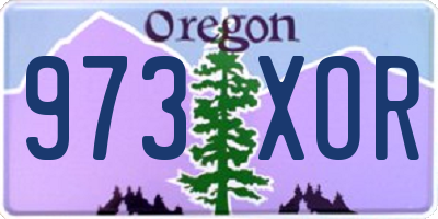 OR license plate 973XOR