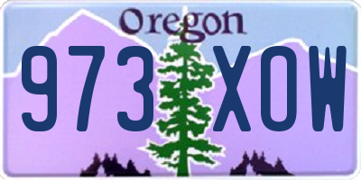OR license plate 973XOW