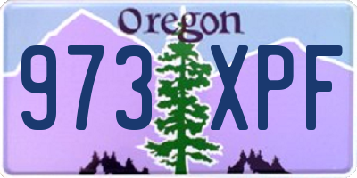 OR license plate 973XPF
