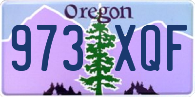 OR license plate 973XQF