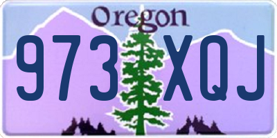OR license plate 973XQJ