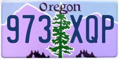 OR license plate 973XQP
