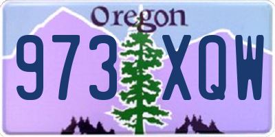 OR license plate 973XQW