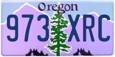 OR license plate 973XRC