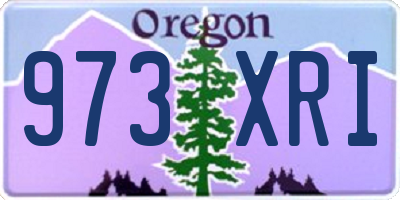OR license plate 973XRI