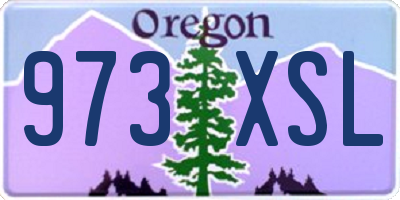 OR license plate 973XSL