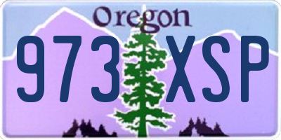 OR license plate 973XSP