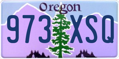 OR license plate 973XSQ