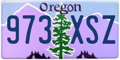 OR license plate 973XSZ