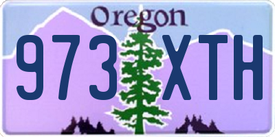 OR license plate 973XTH
