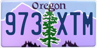 OR license plate 973XTM