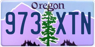 OR license plate 973XTN