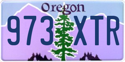 OR license plate 973XTR