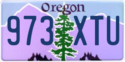 OR license plate 973XTU