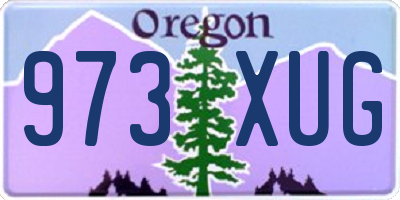 OR license plate 973XUG