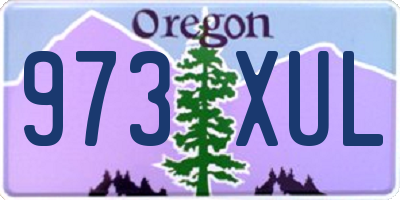 OR license plate 973XUL