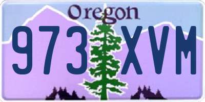 OR license plate 973XVM
