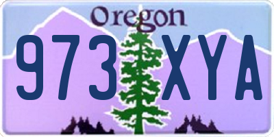 OR license plate 973XYA