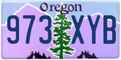 OR license plate 973XYB