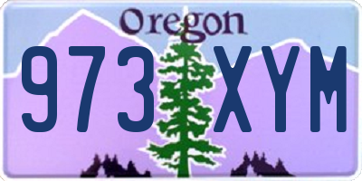 OR license plate 973XYM