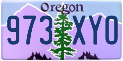 OR license plate 973XYO
